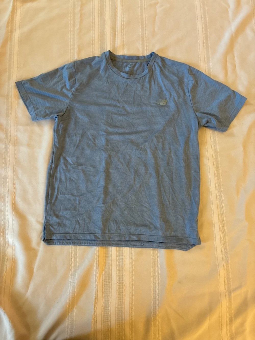 New Balance Women’s Perforated Blue Gray Short-Sleeve Performance Tee